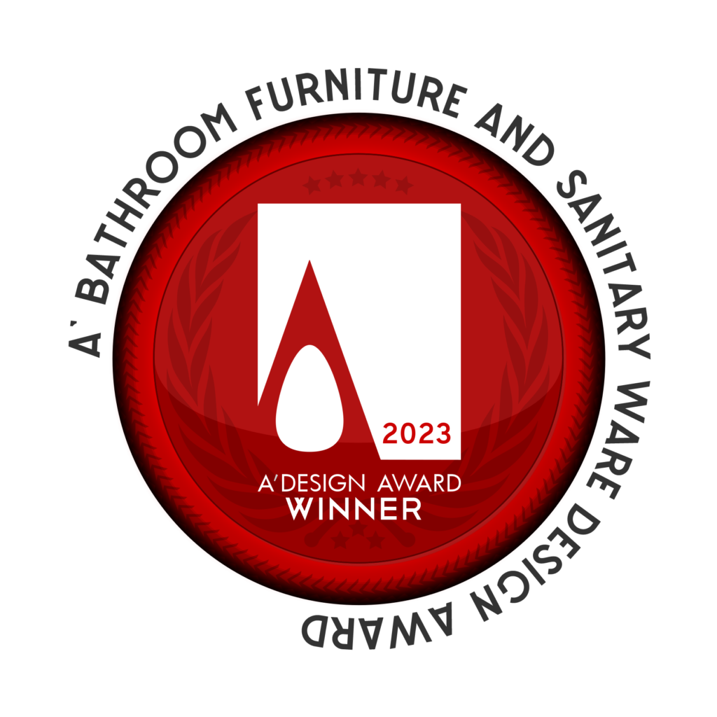 bathroom furniture & sanitary ware A' design award winner logo