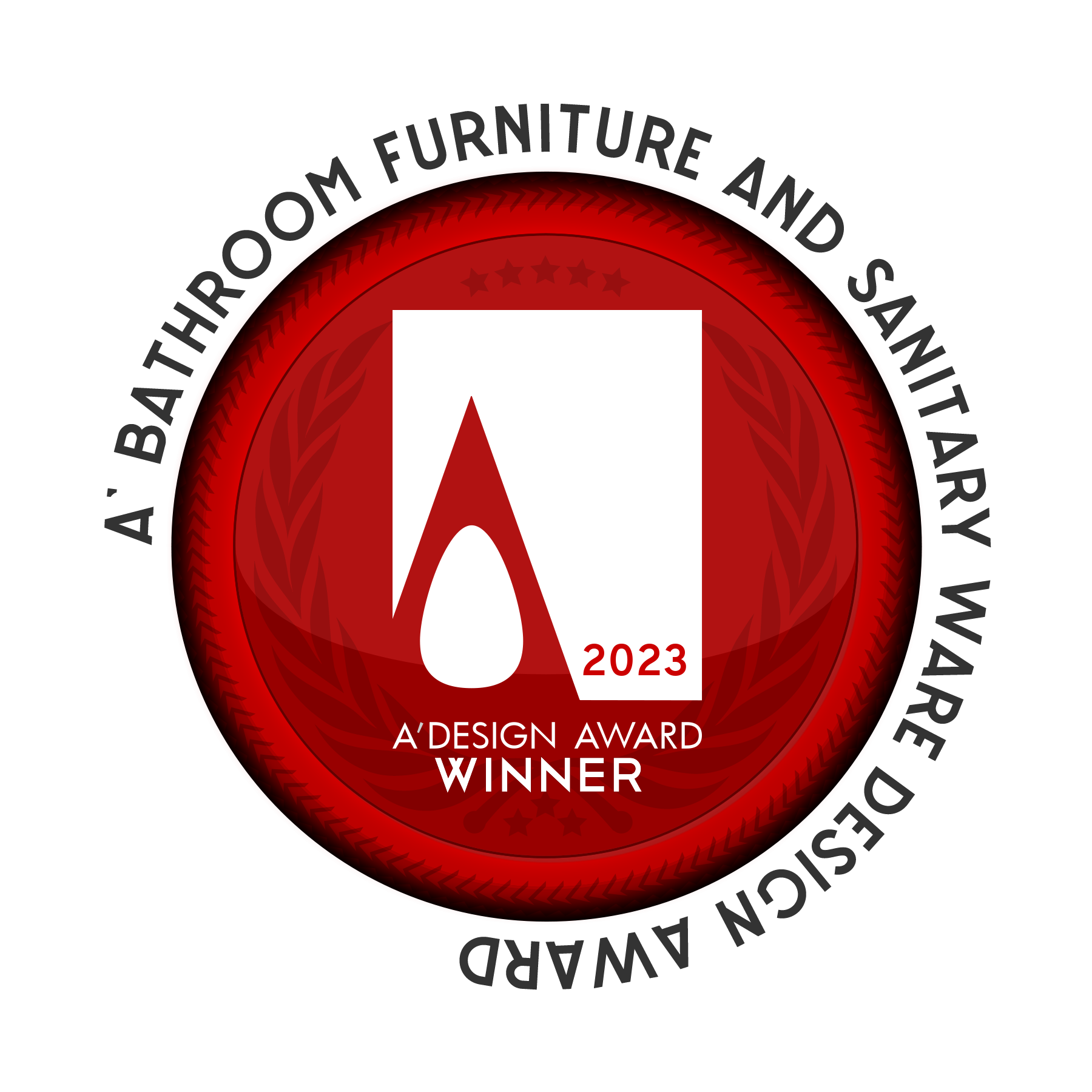 bathroom furniture & sanitary ware A' design award winner logo