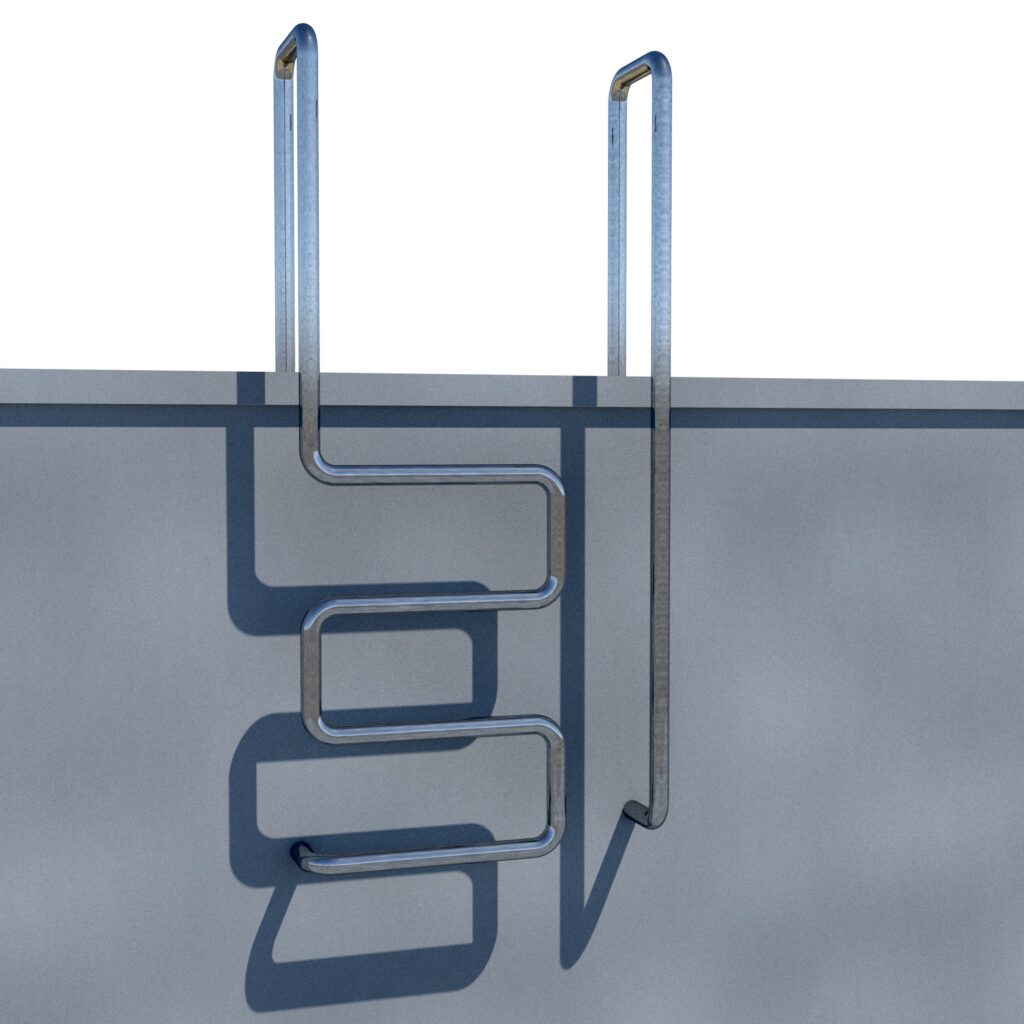 Stainless steel design pool ladder designed by OFI
